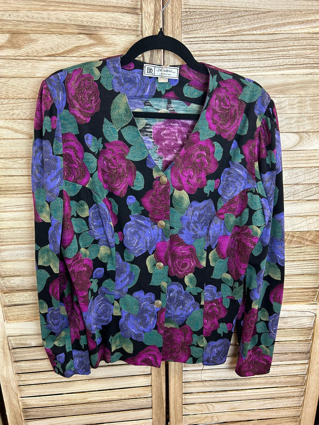 Vintage floral μπλούζα Domina full look