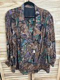 Vintage paisley jacket μπροστά