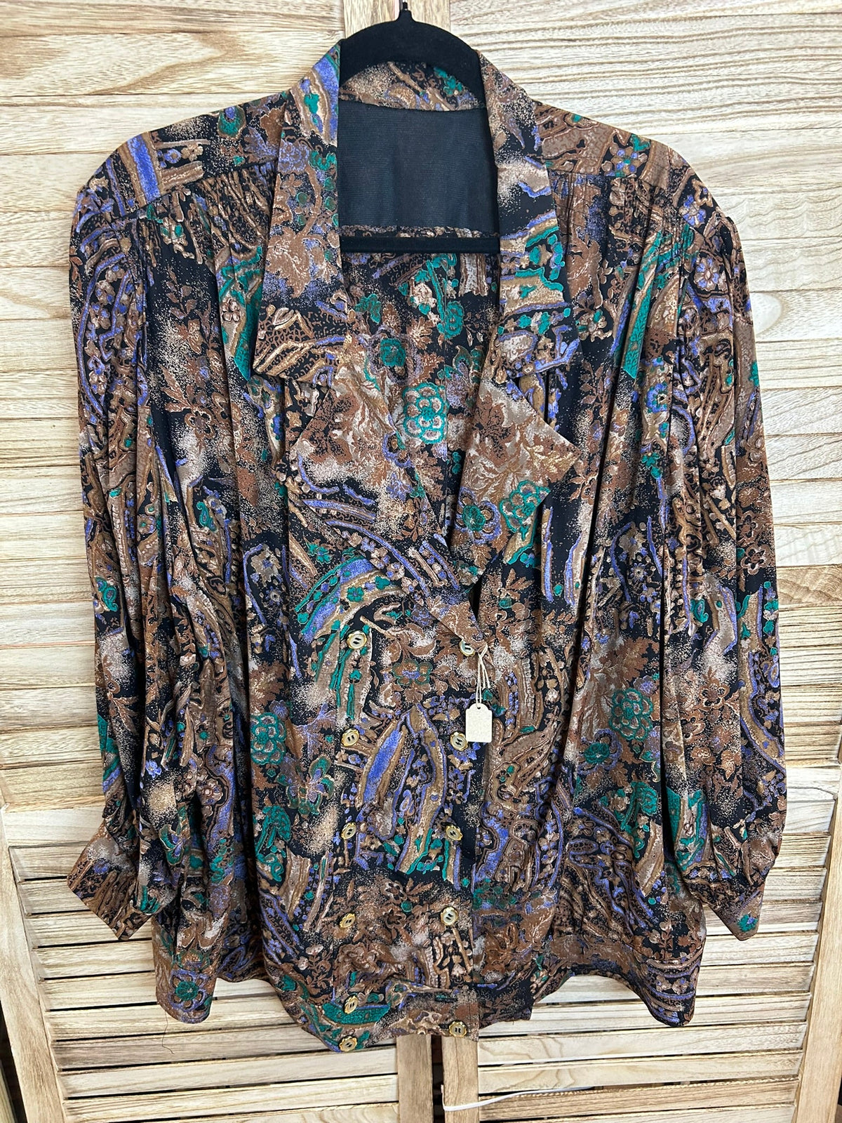 Vintage paisley jacket μπροστά