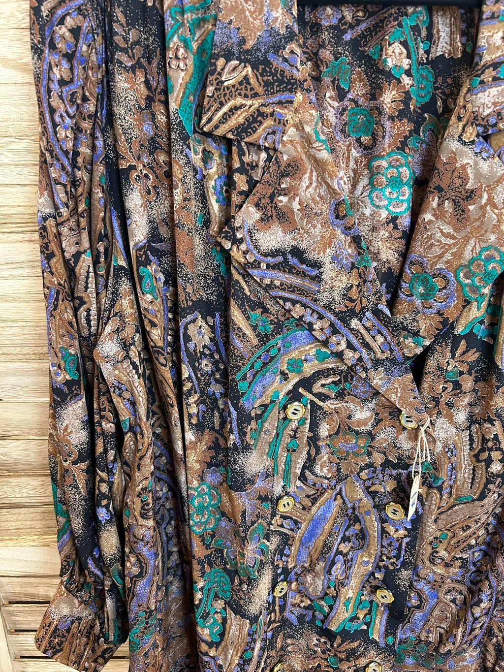 Vintage paisley jacket λεπτομέρεια υφάσματος