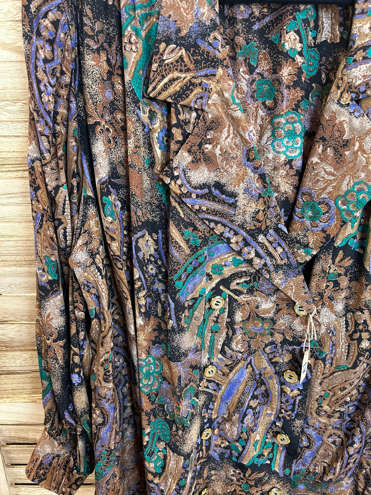 Vintage paisley jacket λεπτομέρεια υφάσματος
