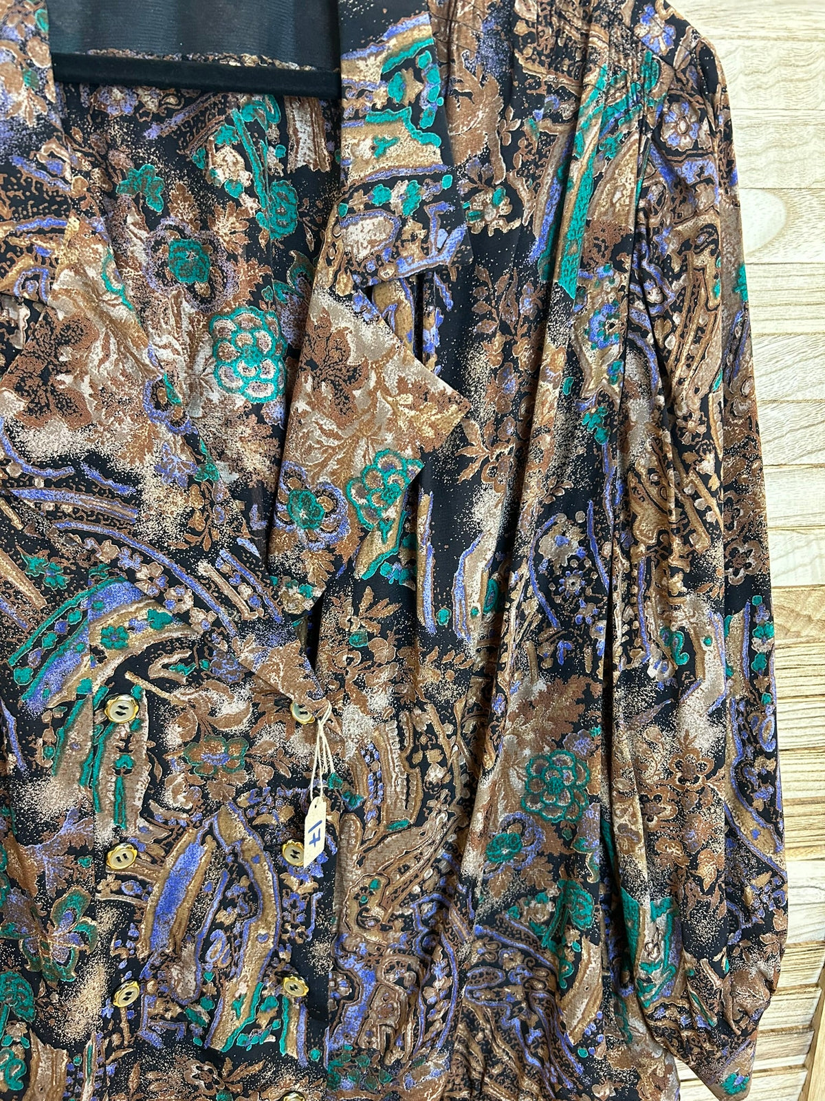Vintage paisley jacket λεπτομέρεια μοτίβου