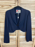 Vintage navy bolero Sentido μπροστά